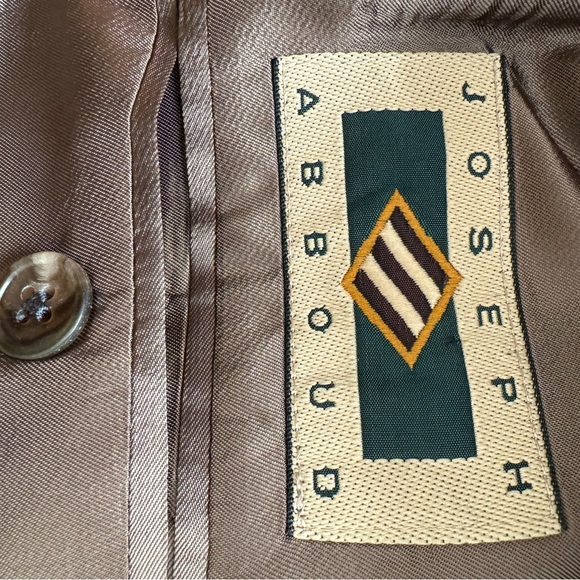 Joseph Abboud Taupe Brown and Black Lightweight Tweed Wool Men's Blazer - Picture 13 of 13